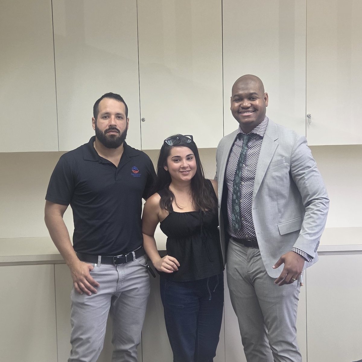 Roosevelt with happy clients