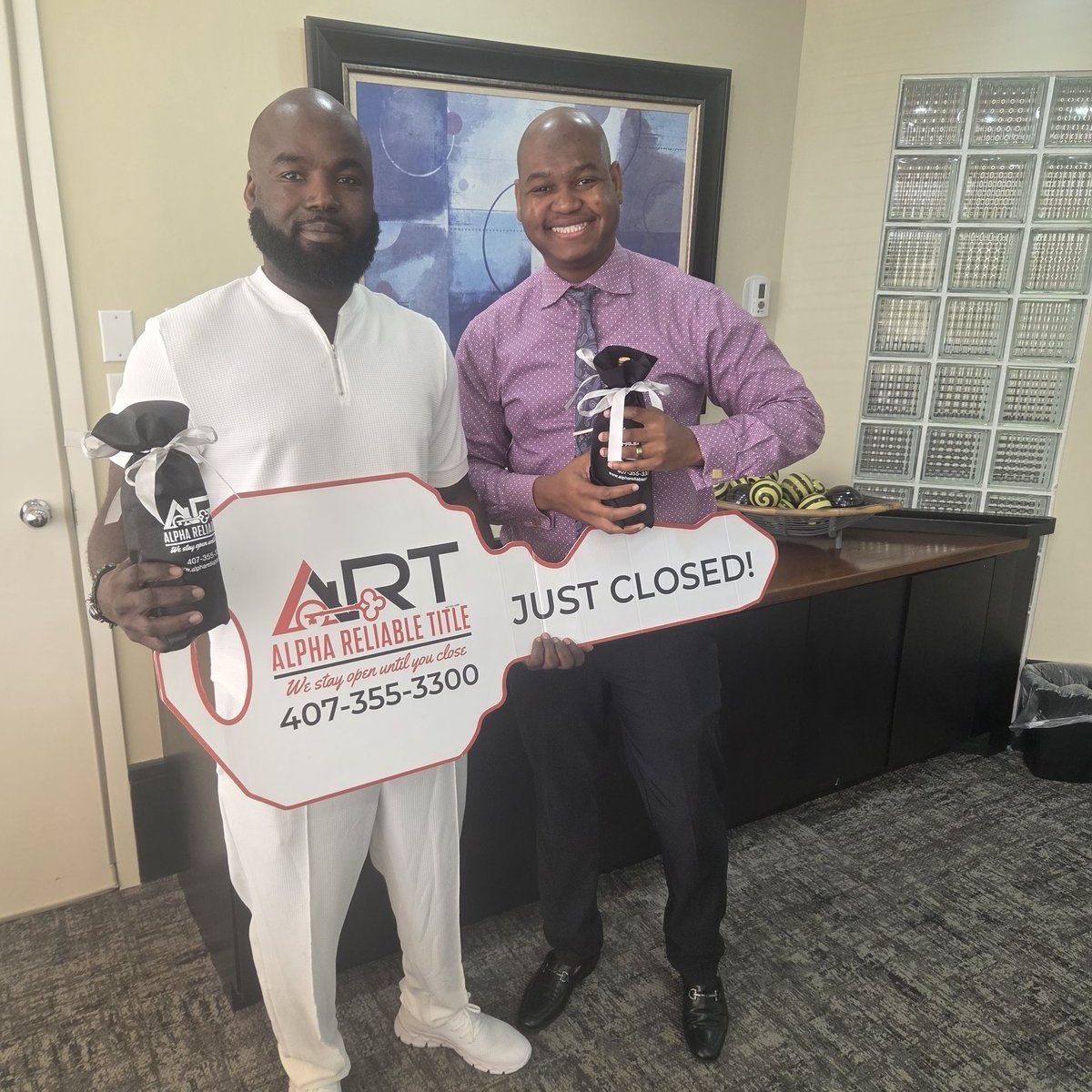 Roosevelt with new homeowners